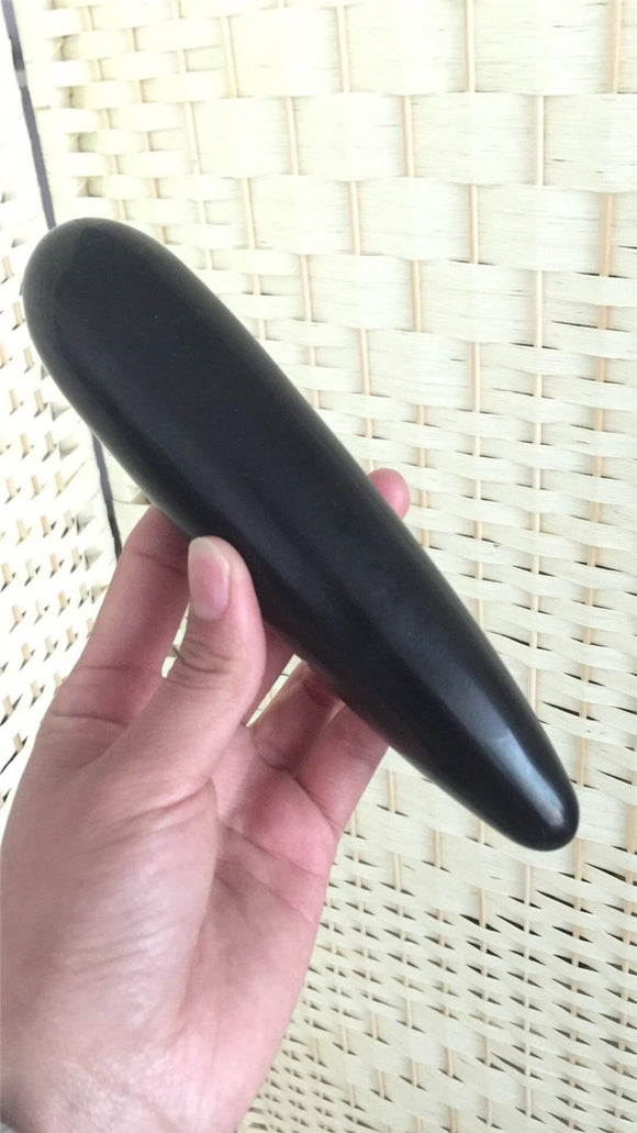 Black obsidian 100% natural crystal wand handmade carved healing crystal gemstone yoni wand as gift for women