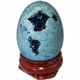 TUMBEELLUWA Titanium Coated Druzy Geode Sphere,Crystal Quartz Agate Gem Stone Egg/Ball,Sculpture Figurine Healing