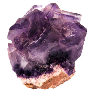 TUMBEELLUWA 1Pc Natural Purple Fluorite Crystal Quartz Cluster Geode Druzy Specimen Irregular Stone