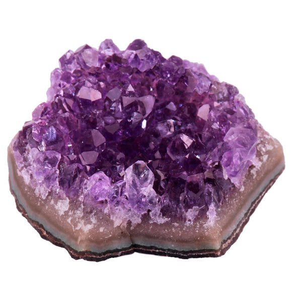TUMBEELLUWA 1Pc Natural Rough Purple Crystal Druzy Cluster Geode Quartz Gem stone Mineral Specimens (40g-100g)
