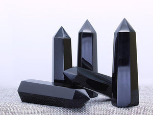 Black obsidian 1kg Natural Crystal Point Wand Tower single point Crystal Obelisk Healing Crystal gemstone whloesale