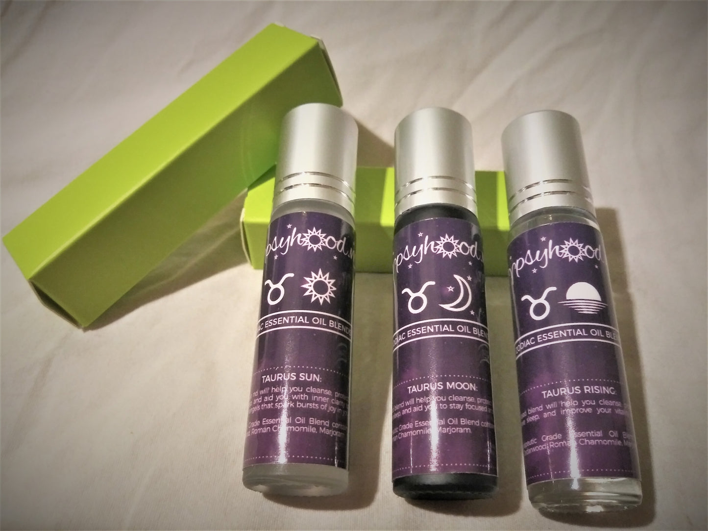 Roller Bottle Zodiac Moon Oils- Reiki Infused